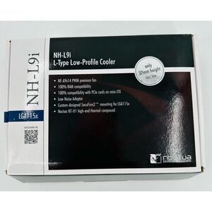 NOCTUA NH-L9i LGA115X L-Type Low-Profile Cooler Premium Fan 37mm NIB Brown Tan